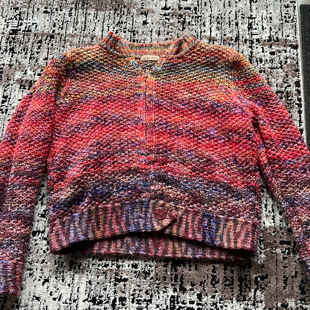 i.e Relaxed zip up sweater L